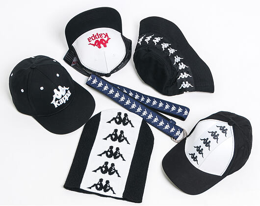 Kšiltovka Kappa Authentic Bzadem Black/White Snapback