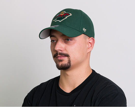 Kšiltovka 47 Brand Minnesota Wild MVP Dark Green Strapback