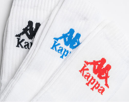 Ponožky Kappa Authentic Ailel 3 Pack White