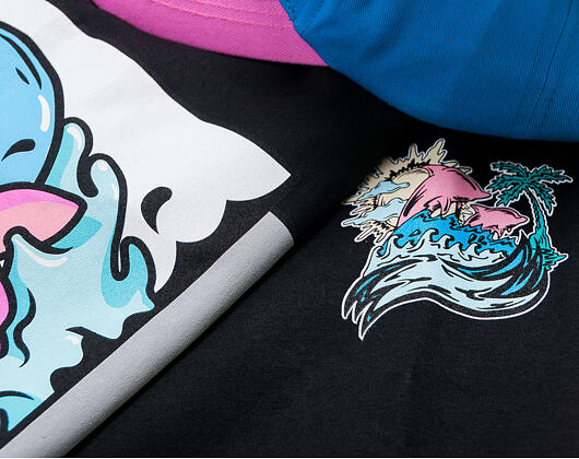 Triko Pink Dolphin Roll Tide Tee Black