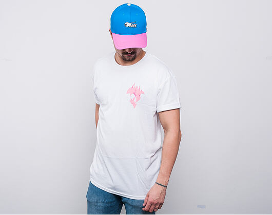 Triko Pink Dolphin Aqua Flame Tee White