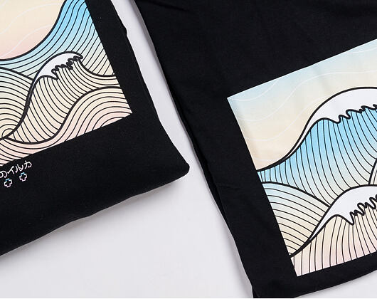 Mikina Pink Dolphin Tsunami Hoodie Black