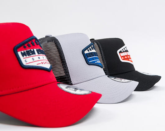 Kšiltovka New Era 9FORTY A-Frame Trucker Patch Orange/Black/White Snapback