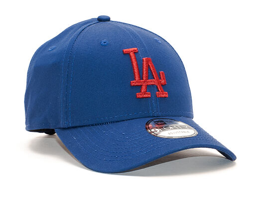 Kšiltovka New Era 9FORTY Los Angeles Dodgers Essential Dark Navy/Red Strapback