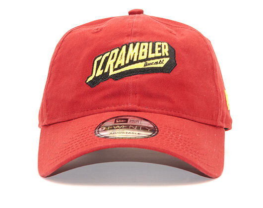 Kšiltovka New Era 9TWENTY Ducati Scrambler Washed Scarlet Strapback