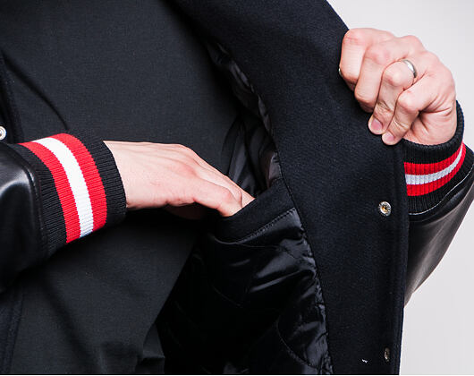 Bunda New Era Chicago Bulls Team Logo Varsity 2 Black