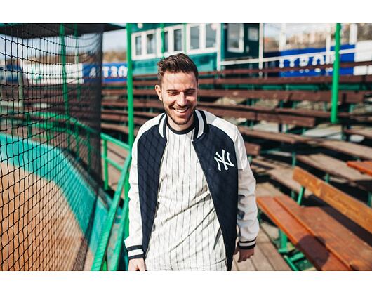 Bunda New Era New York Yankees Raglan Varsity Jacket Navy/White