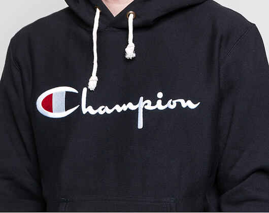 Mikina Champion Hooded Sweatshirt Classic Logo Black 212574 KK001 NBK