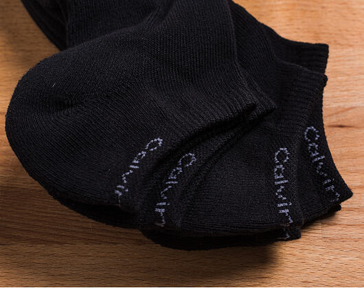Ponožky Calvin Klein Coolmax Black 3 Pack ECC371-00