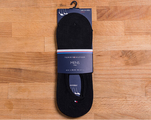 Ponožky Tommy Hilfiger Footie Black 2 Pack 382024001 200