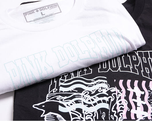 Triko Pink Dolphin Logo Sketch Tee Black PS1911LSBL