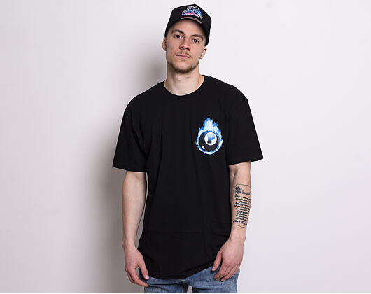 Triko Pink Dolphin 8 Ball Flame Tee Black PS119118BFBL