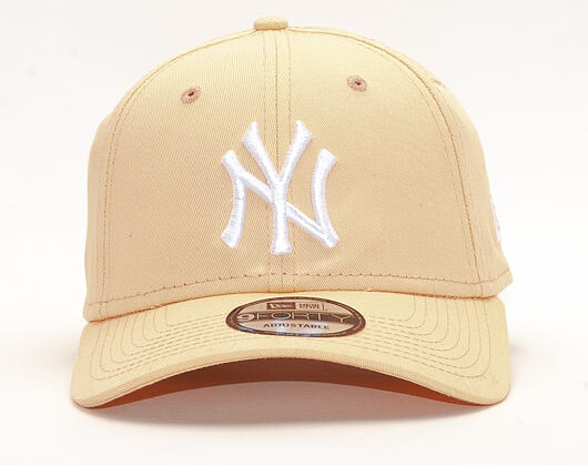 Kšiltovka New Era 9FORTY New York Yankees Essential Peach/White