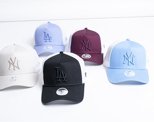 Dámská Kšiltovka New Era 9FORTY A-Frame Trucker New York Yankees Essential Navy/White