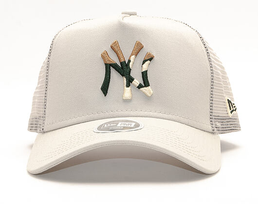 Dámská Kšiltovka New Era 9FORTY A-Frame Trucker New York Yankees Camo Infill Satin