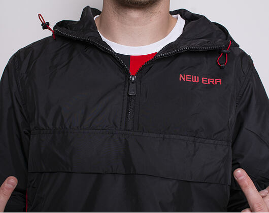 Bunda New Era Contemporary Windbreaker Black/White/Scarlet