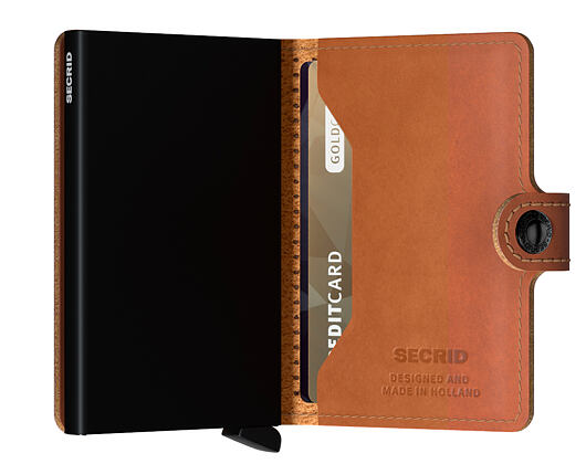 Peněženka Secrid Miniwallet Perforated Cognac