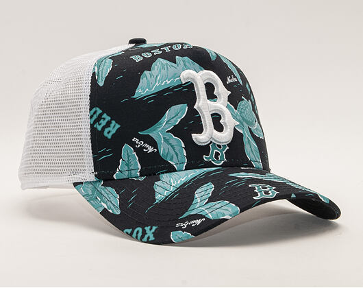 Kšiltovka New Era 9FORTY A-Frame Trucker Boston Red Sox Desert Island Navy/Black