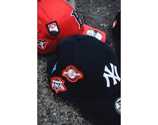 Kšiltovka New Era 9FORTY New York Yankees Cooperstown Patched Navy