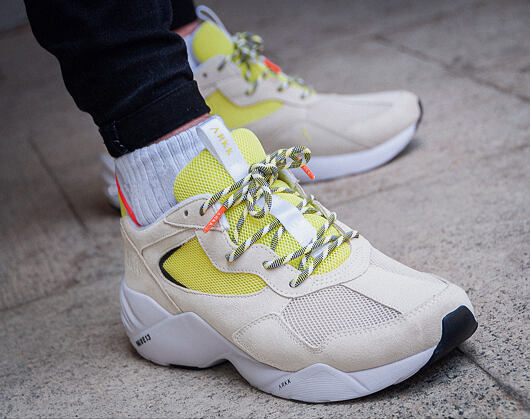 Boty ARKK Kanetyk Suede W13 Off White/Neon Lime EL3802-1137-M