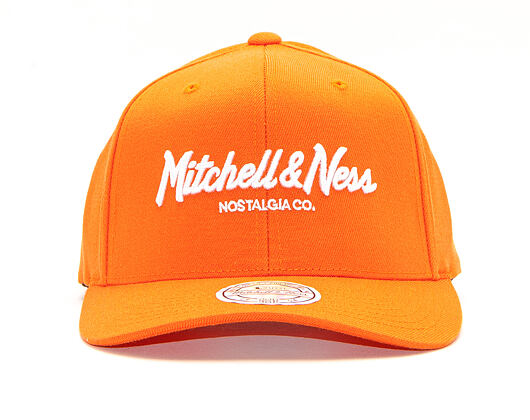 Kšiltovka Mitchell & Ness Pinscript High Crown 110 Flex-Snap Candy Orange Snapback