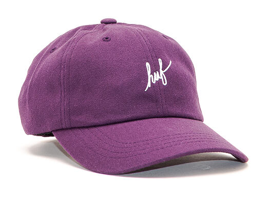 Kšiltovka HUF Script CV 6 Panel Purple Velvet
