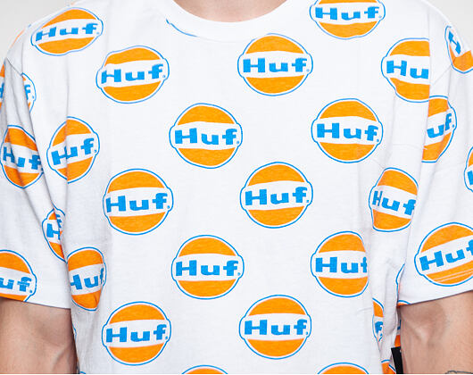 Triko HUF Ignite All Over T-Shirt - white