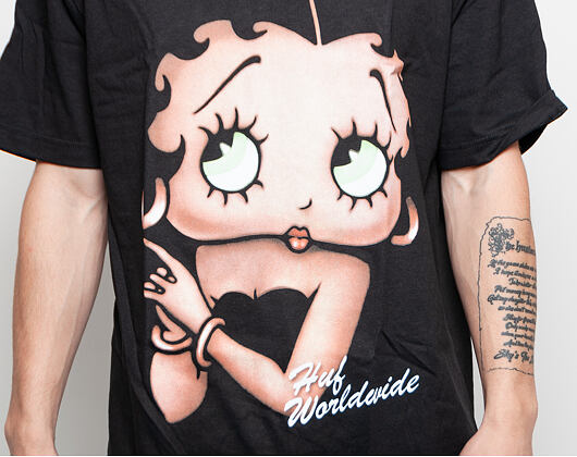 Triko HUF Betty Boop Cigar Club T-Shirt - Black