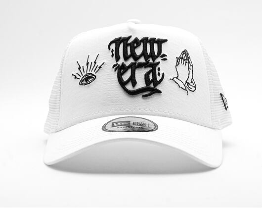 Kšiltovka New Era 9FORTY Trucker Script White / Black Snapback
