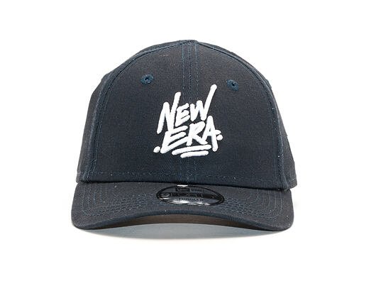 Dětská Kšiltovka New Era 9FORTY Script Toddler Navy / White Strapback