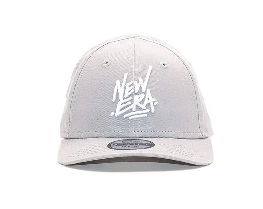 Dětská Kšiltovka New Era 9FORTY Script Toddler Dolphin Gray / White Strapback