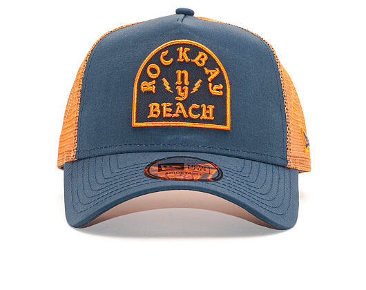 Kšiltovka New Era 9FORTY Trucker Rockbay Navy / Rust Snapback