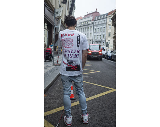 Triko New Era Bootleg Graphic Print Tokyo White