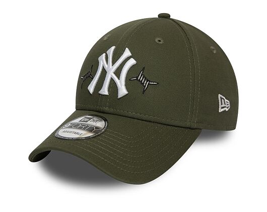 Kšiltovka New Era 9FORTY New York Yankees Twine New Olive