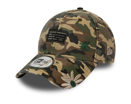 Kšiltovka New Era 9FORTY Military Flower FRG