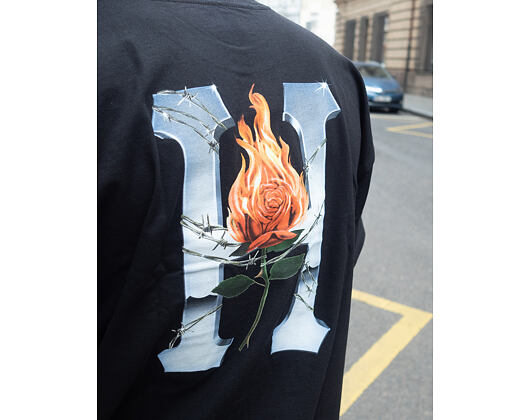 Triko HUF Ember Rose Classic H T-Shirt Black TS00907 02
