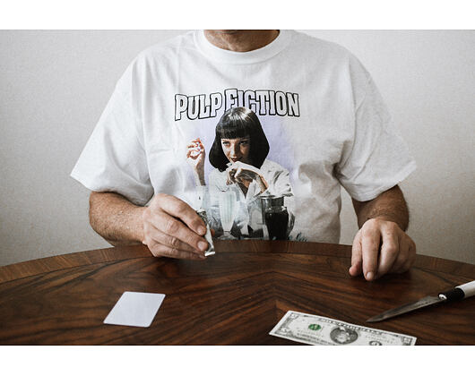 Triko HUF Pulp Fiction Mia Airbrush White