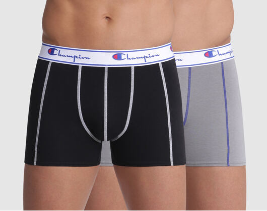 Pánské Boxerky Champion 2P CH00081T/2-8MD Grey/Black
