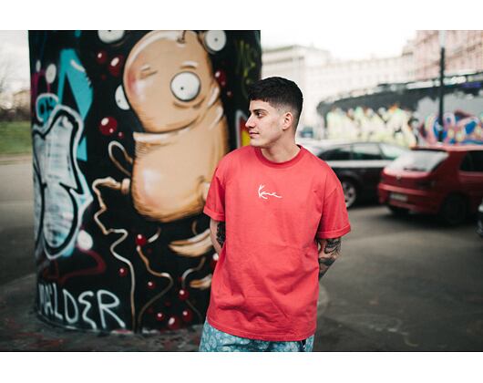 Triko Karl Kani Signature Ringer Tee 6060596 Red/White