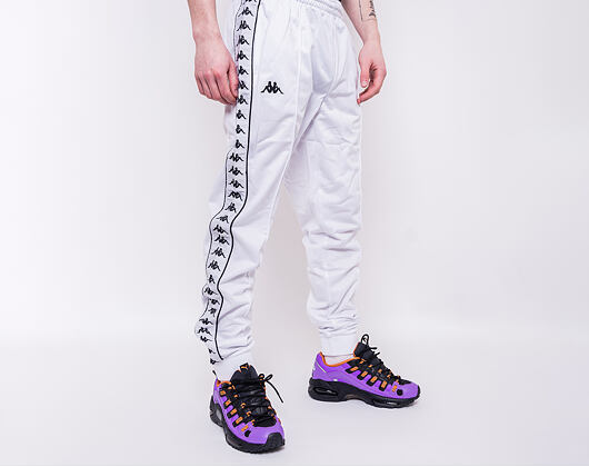 Tepláky Kappa Banda Rastoria Slim White/White/Black A22