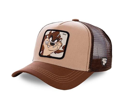 Dětská Kšiltovka Capslab - Trucker Looney Tunes - Taz - Brown YOUTH