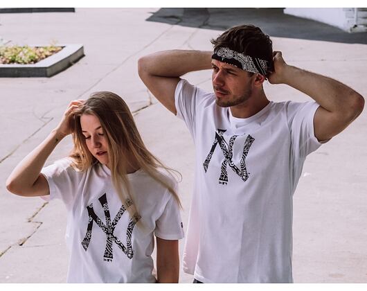 triko NEW ERA MLB Paisley print monochrome tee NEYYAN