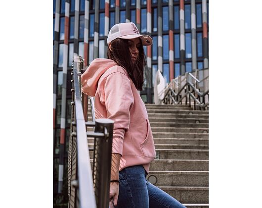 Dámská Kšiltovka New Era Trucker Satin Los Angeles Dodgers 9FORTY Pink Snapback