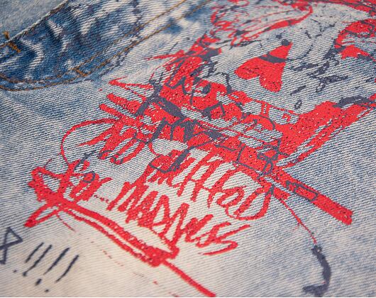 Kraťasy Pink Dolphin Liberty Scratch Denim