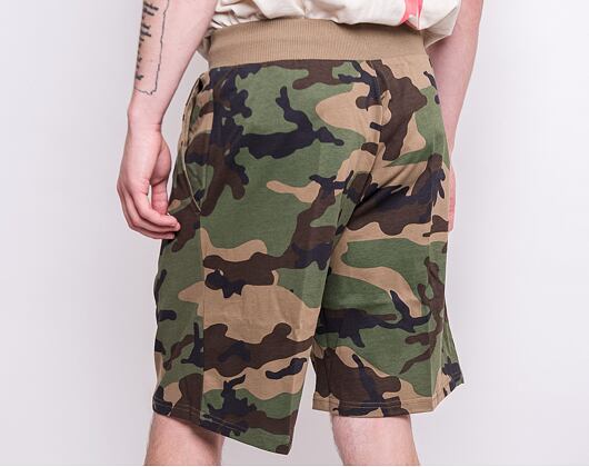 Kraťasy New Era New York Yankees Logo Jersey Shorts Woodland Camo