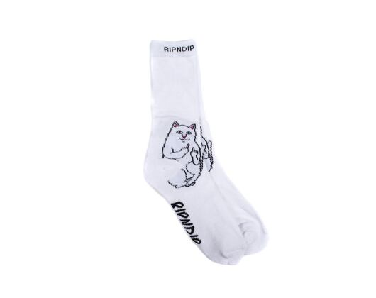 Ponožky RIP N DIP Lord Nermal Socks RND2111 White