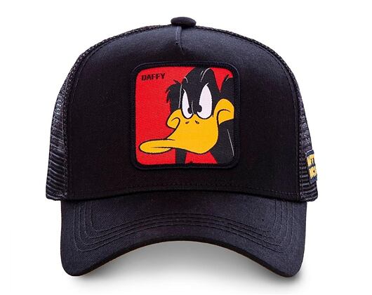 Kšiltovka Capslab Trucker - Looney Tunes - Daffy Duck - Black / Red