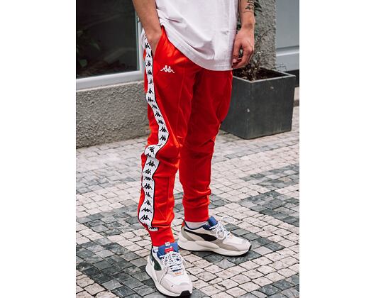 Tepláky Kappa 222 Banda Rastoria Slim 303KUC0 BY2 Orange Flame/White