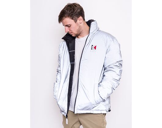 Oboustranná Bunda 2v1 Karl Kani Retro Reversible Puffer Jacket Black 6076425