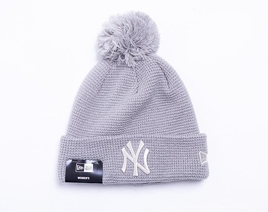 Dámský Kulich New Era MLB Womens Bobble Cuff Knit New York Yankees Gray